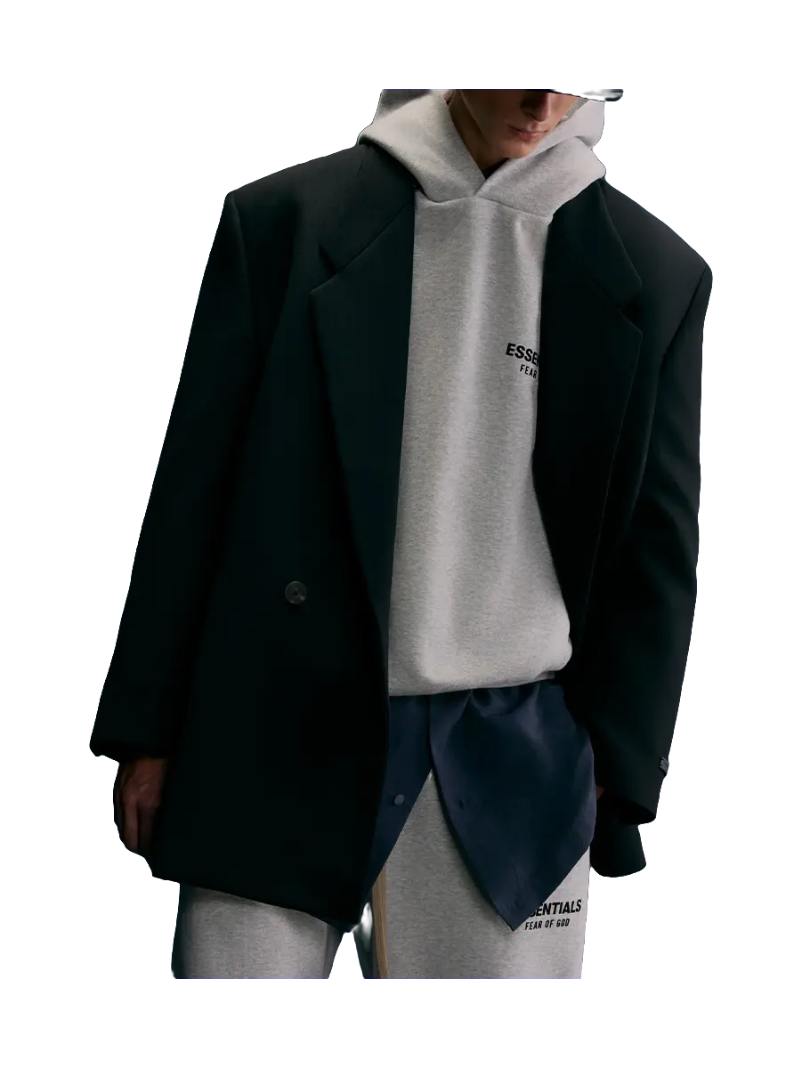 Fear Of God Essentials raised-logo hoodie  vjsneaker.com