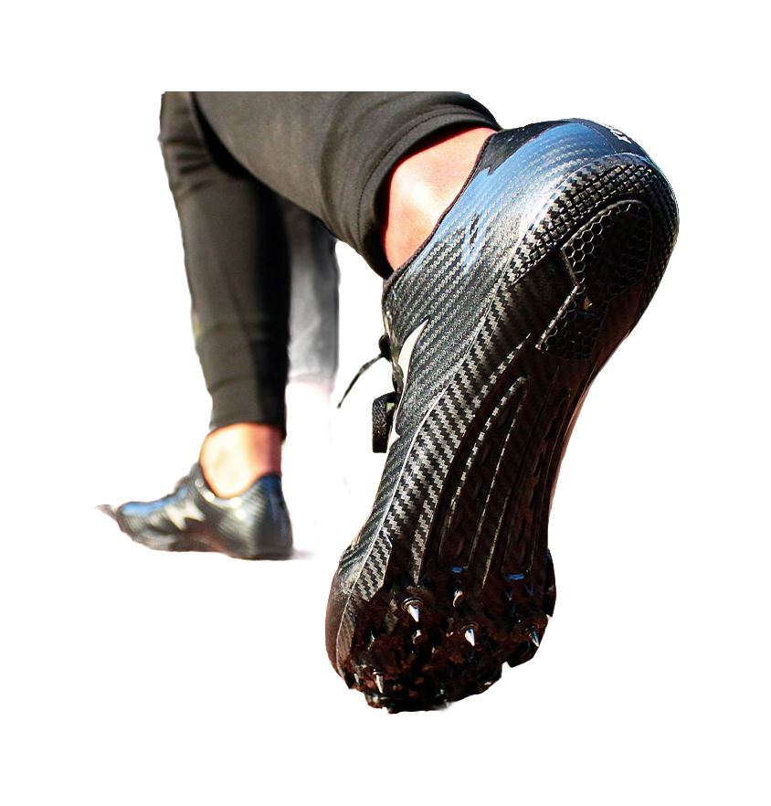 HEALTH 155S Shock Absorbers Slip Resistant Abrasion Resistant Low top Sprint Running Shoes Unisex Black 