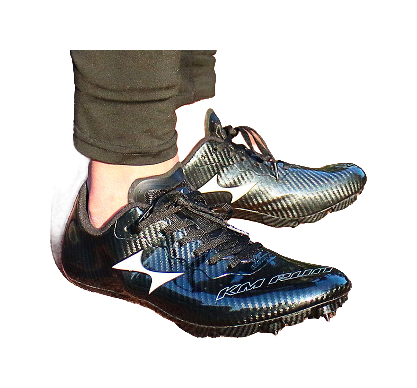 HEALTH 155S Shock Absorbers Slip Resistant Abrasion Resistant Low top Sprint Running Shoes Unisex Black 