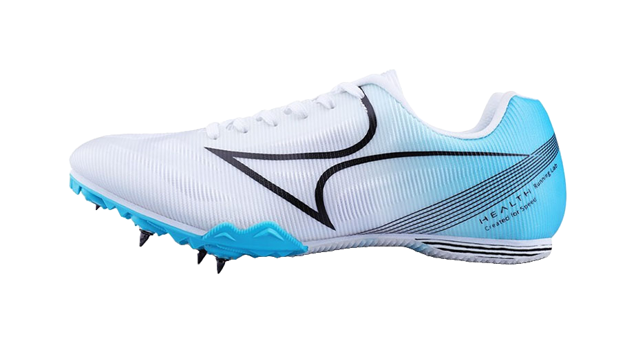 HEALTH 181S Shock Absorbers Slip Resistant Abrasion Resistant Breathable Low top Sprint Running Shoes Unisex White Blue 