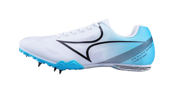 HEALTH 181S Shock Absorbers Slip Resistant Abrasion Resistant Breathable Low top Sprint Running Shoes Unisex White Blue 