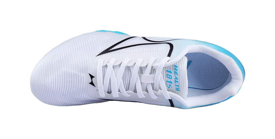 HEALTH 181S Shock Absorbers Slip Resistant Abrasion Resistant Breathable Low top Sprint Running Shoes Unisex White Blue 