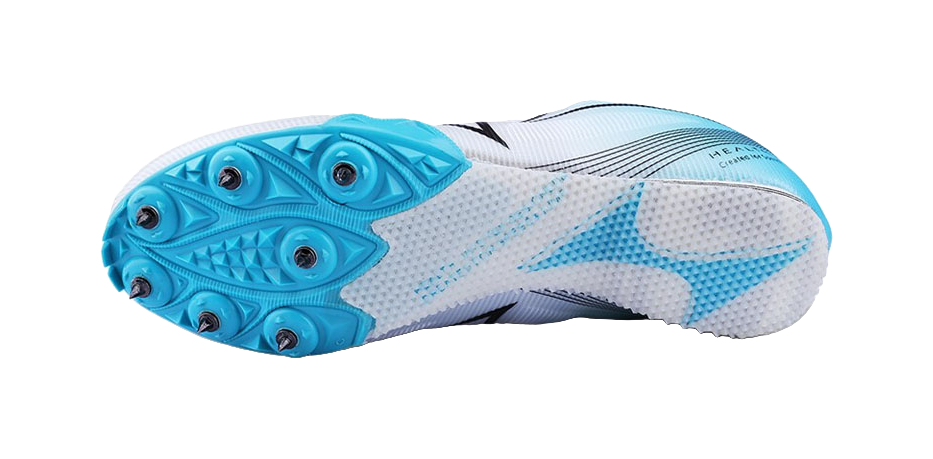 HEALTH 181S Shock Absorbers Slip Resistant Abrasion Resistant Breathable Low top Sprint Running Shoes Unisex White Blue 