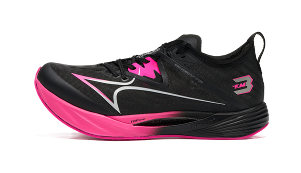 HEALTH Cushioning Lightweight Low Top Carbon Plate Technology Casual Running Shoes Unisex Afterglow Black 