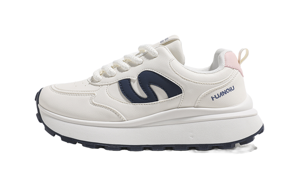 HUANQIU Abrasion Resistant Breathable Low top Casual Shoes Women's Beige Blue 