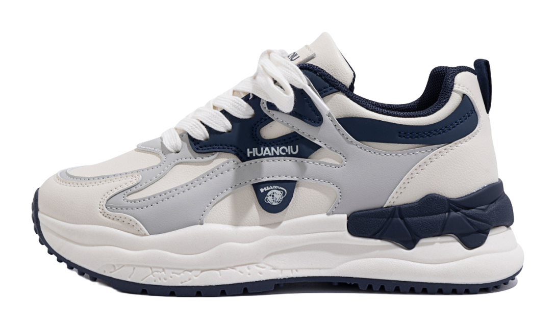 HUANQIU Abrasion Resistant Low top Casual Shoes Women's Beige Burgundy 