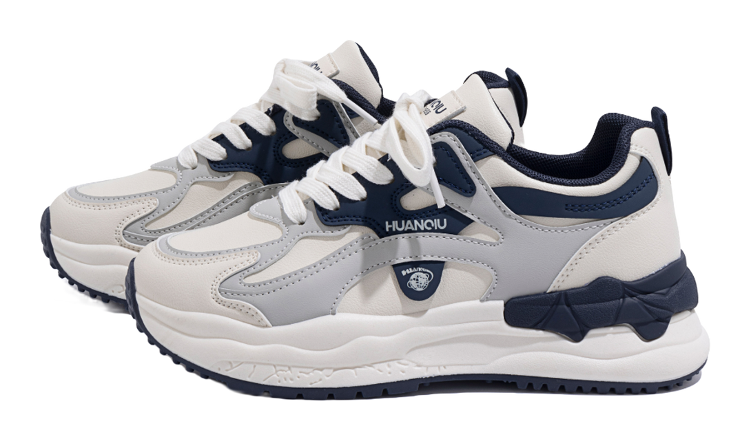 HUANQIU Abrasion Resistant Low top Casual Shoes Women's Beige Burgundy 