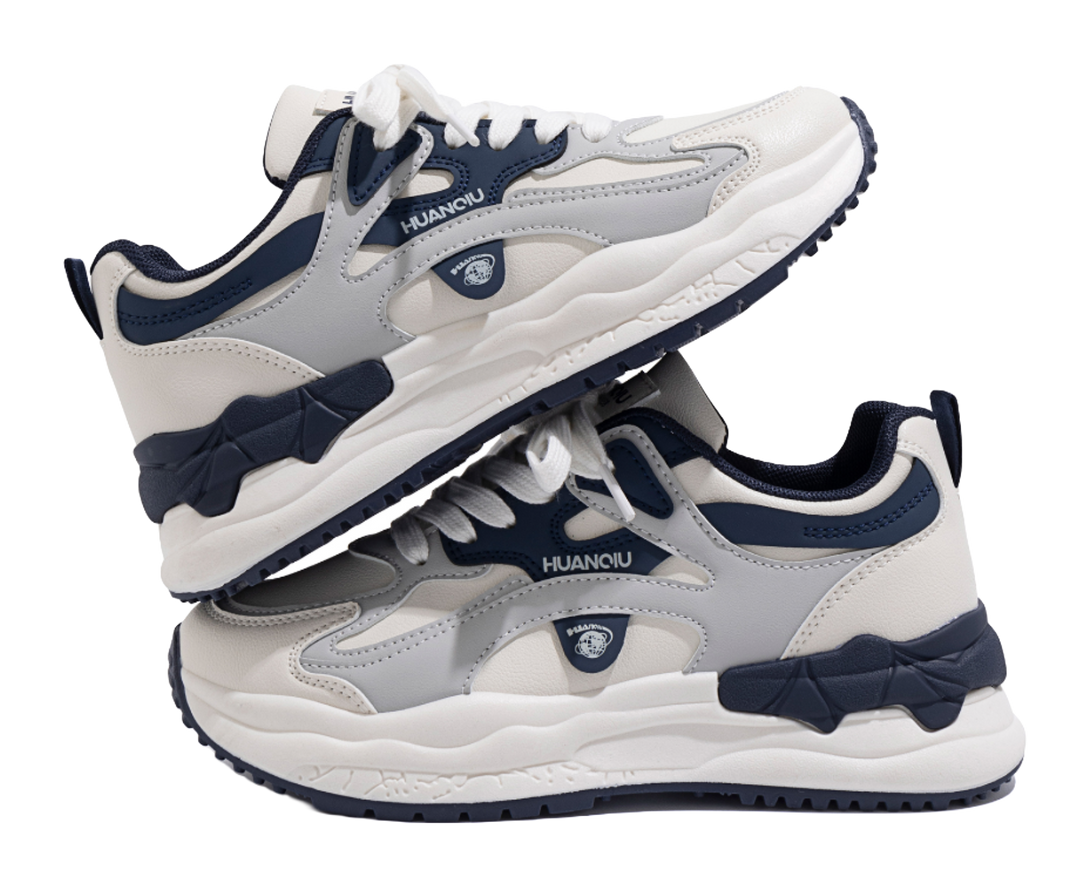 HUANQIU Abrasion Resistant Low top Casual Shoes Women's Beige Burgundy 