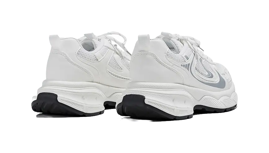 HUANQIU Abrasion Resistant Low top Chunky Sneakers Women's White  VJSNEAKER