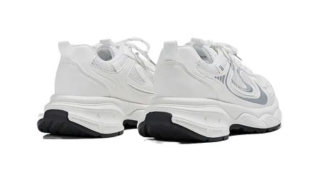 HUANQIU Abrasion Resistant Low top Chunky Sneakers Women's White  VJSNEAKER