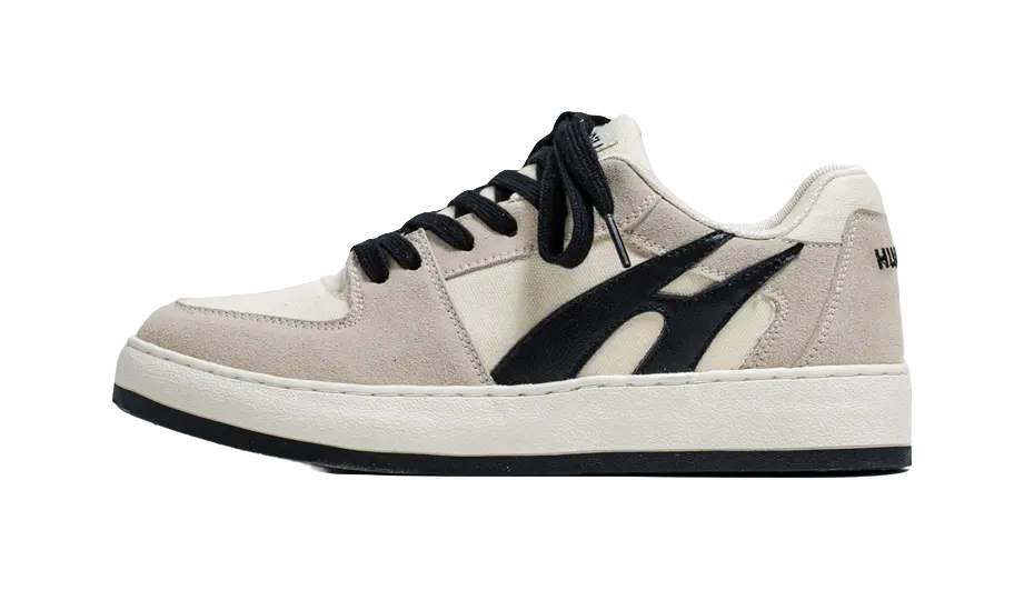 HUANQIU Abrasion Resistant, Lightweight, And Breathable Low top Skateboard Shoes Unisex Beige 