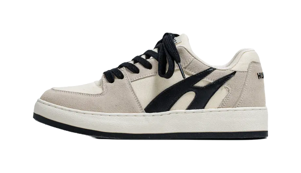 HUANQIU Abrasion Resistant, Lightweight, And Breathable Low top Skateboard Shoes Unisex Beige 