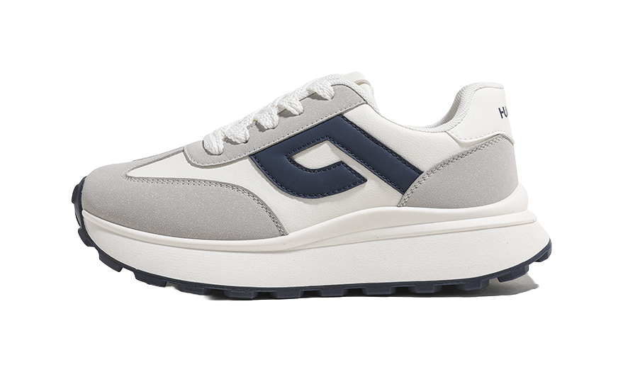 HUANQIU Anti Slip And Wear Resistant Height Increasing Low top Casual Shoes Women's Beige Red 