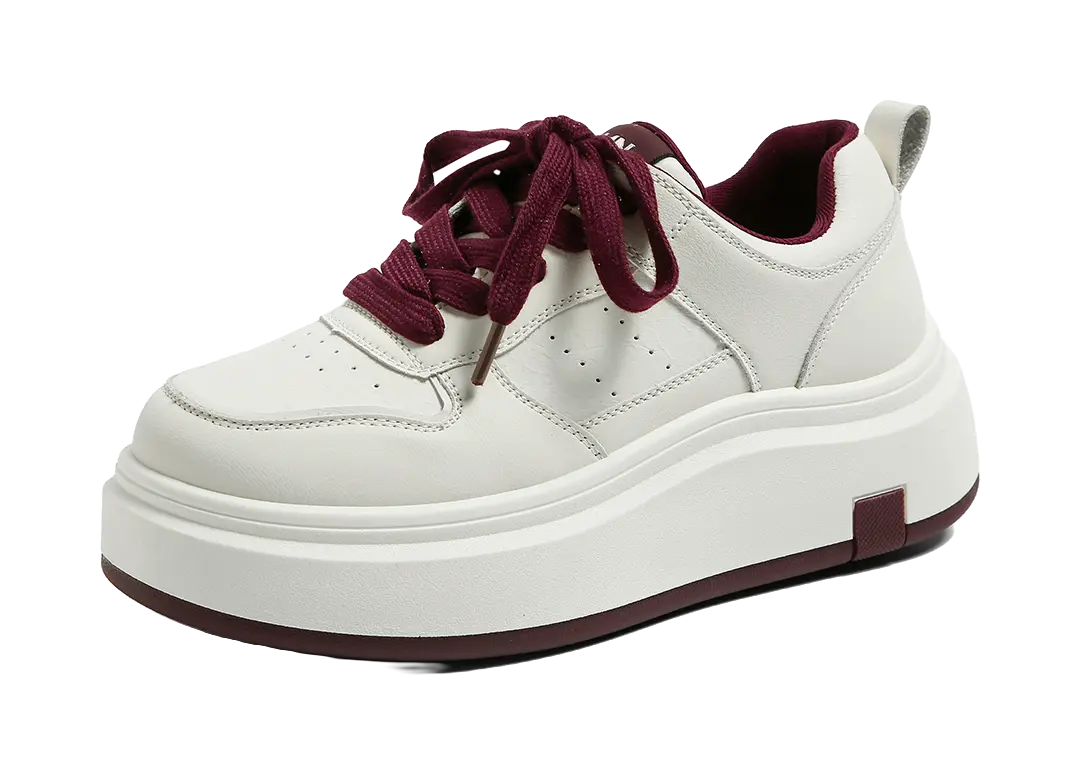 HUANQIU Anti Slip And Wear Resistant Height Increasing Low top Skateboard Shoes Women's 