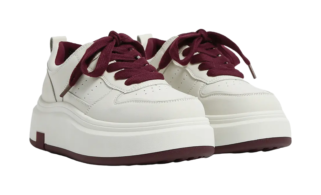 HUANQIU Anti Slip And Wear Resistant Height Increasing Low top Skateboard Shoes Women's 