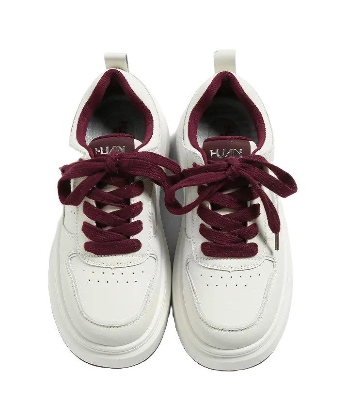 HUANQIU Anti Slip And Wear Resistant Height Increasing Low top Skateboard Shoes Women's 