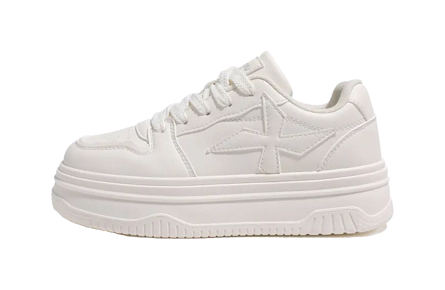 HUANQIU Anti Slip And Wear Resistant Height Increasing Low top Skateboard Shoes Women's 