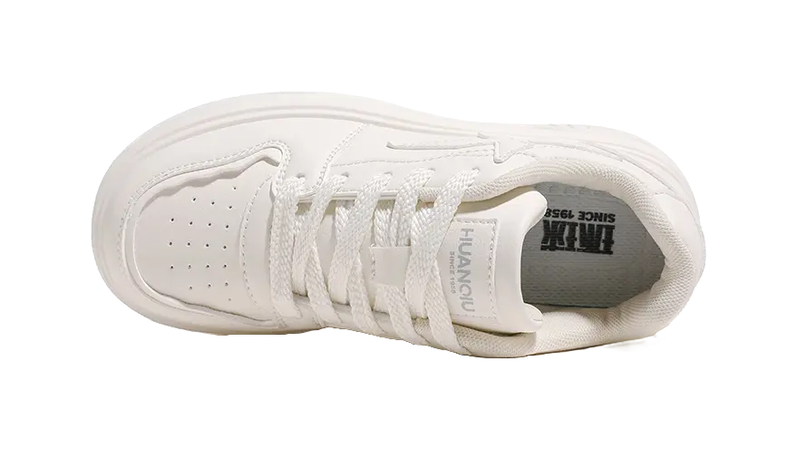 HUANQIU Anti Slip And Wear Resistant Height Increasing Low top Skateboard Shoes Women's 