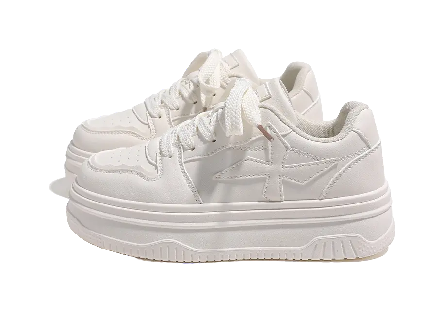 HUANQIU Anti Slip And Wear Resistant Height Increasing Low top Skateboard Shoes Women's 