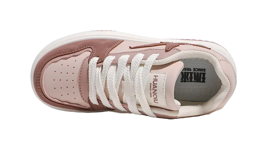 HUANQIU Anti Slip And Wear Resistant Height Increasing Low top Skateboard Shoes Women's 