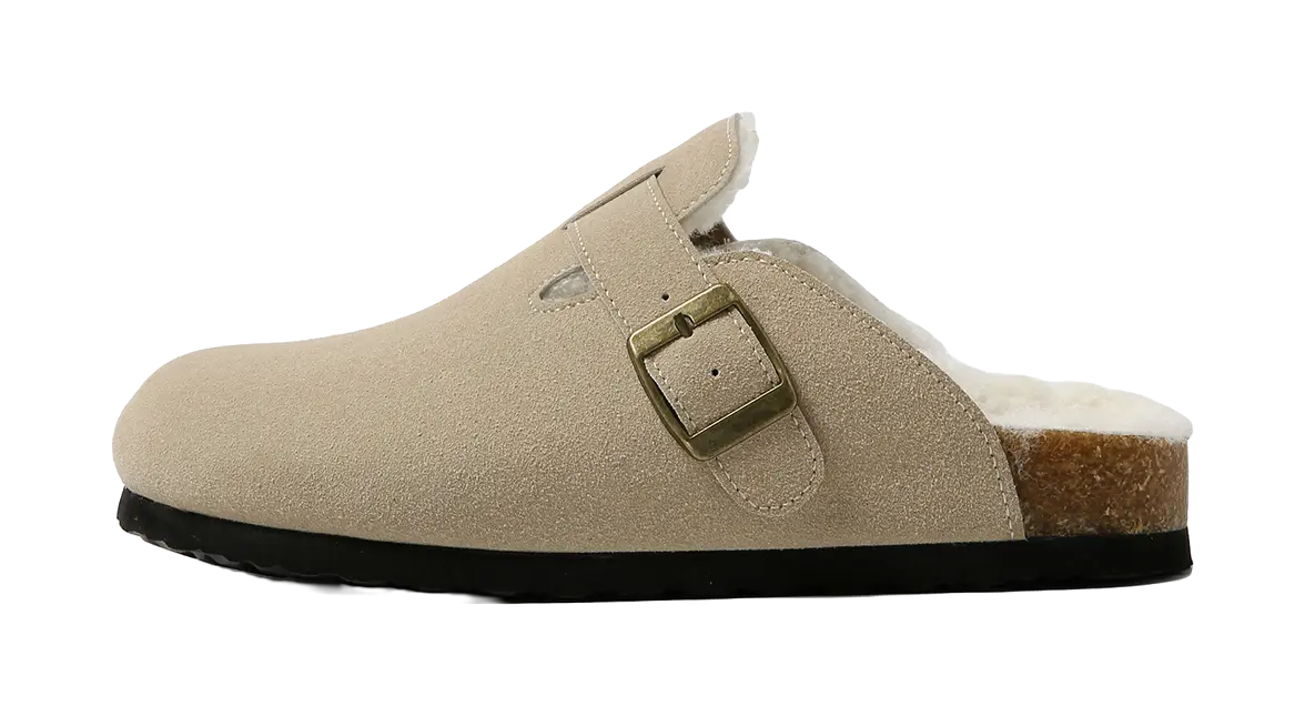 HUANQIU Belt Buckles Gladiator Style Closed Toe Slippers Womens Khaki  VJSNEAKER