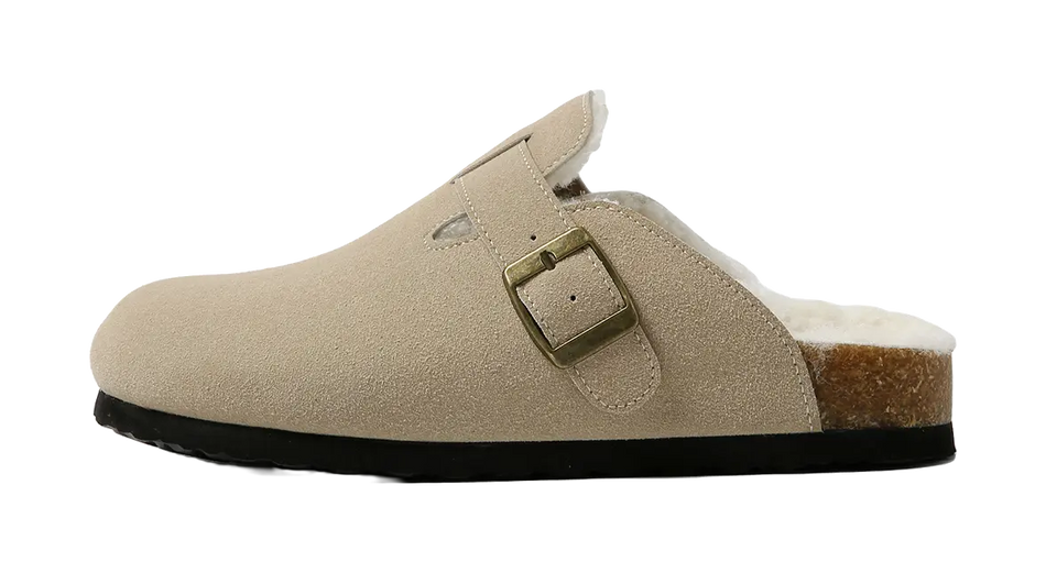 HUANQIU Belt Buckles Gladiator Style Closed Toe Slippers Womens Khaki  VJSNEAKER