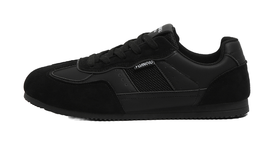HUANQIU Breathable And Lightweight Low top Casual Shoes Men's Black 
