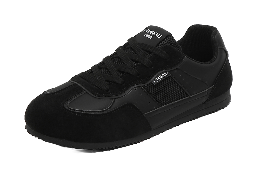 HUANQIU Breathable And Lightweight Low top Casual Shoes Men's Black 