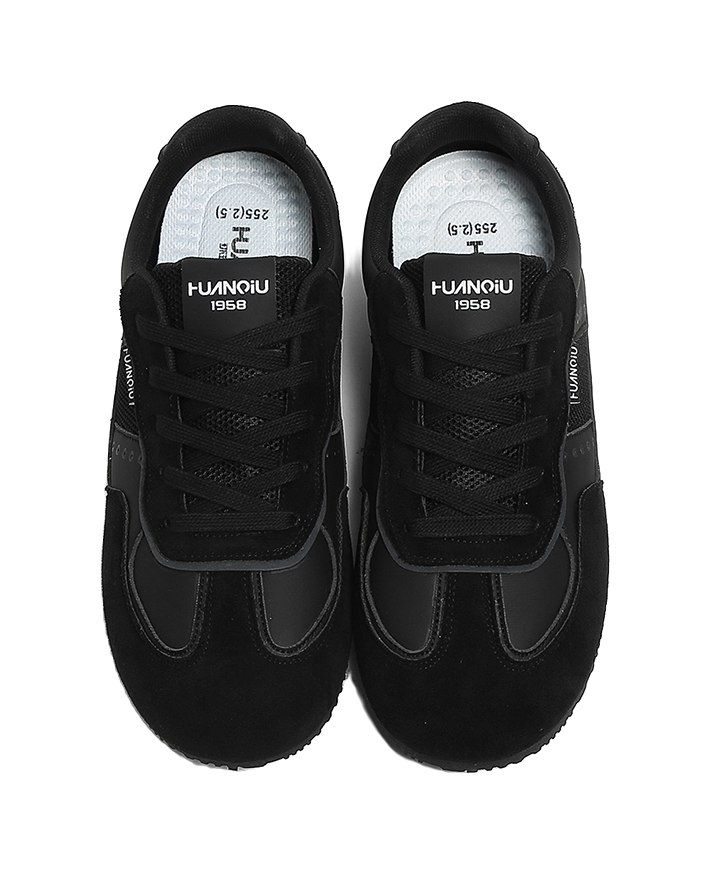 HUANQIU Breathable And Lightweight Low top Casual Shoes Men's Black 
