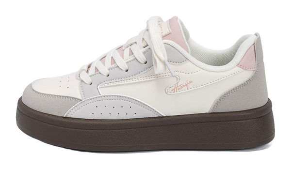 HUANQIU Coverage Abrasion Resistant Balance Lightweight Support Height Increasing Low top Skateboard Shoes Women's 