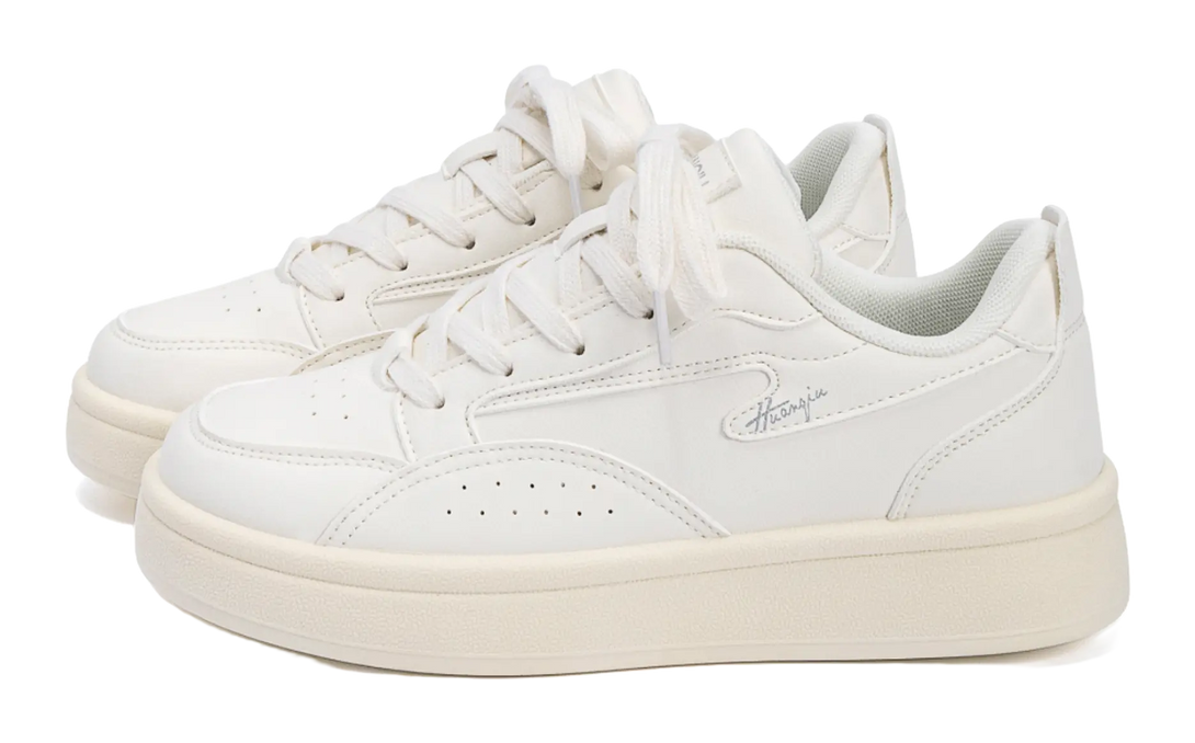 HUANQIU Coverage Abrasion Resistant Balance Lightweight Support Height Increasing Low top Skateboard Shoes Women's 