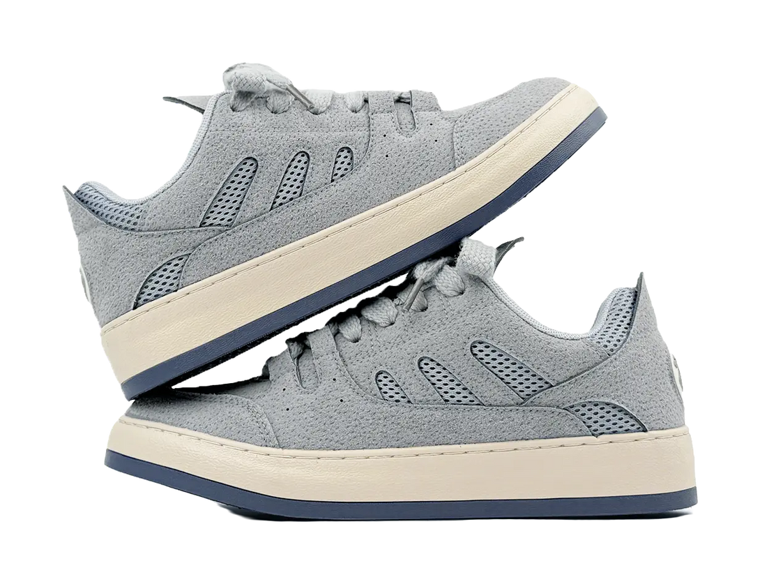 HUANQIU Coverage Abrasion Resistant Low top Skateboard Shoes Men's Gray 