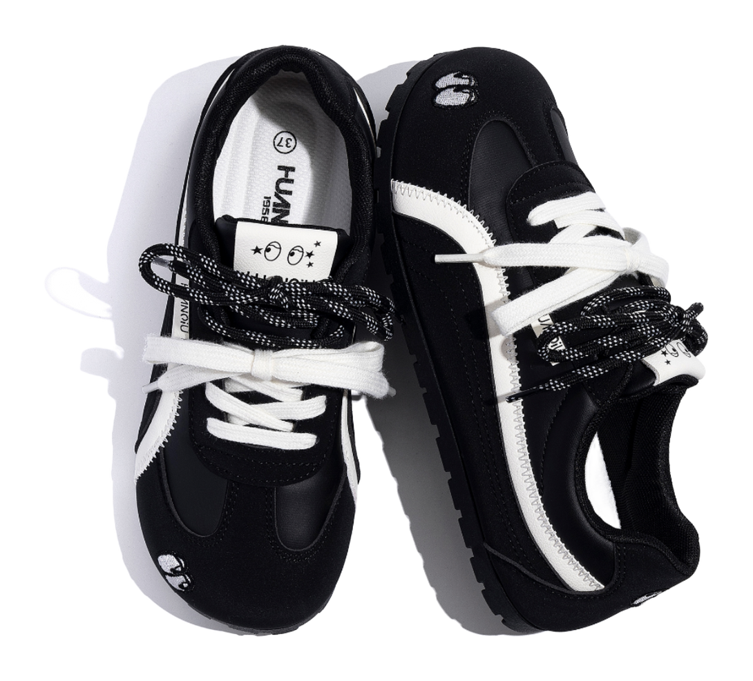 HUANQIU Coverage Height Increasing Abrasion Resistant Lightweight Low top Casual Shoes Womens 