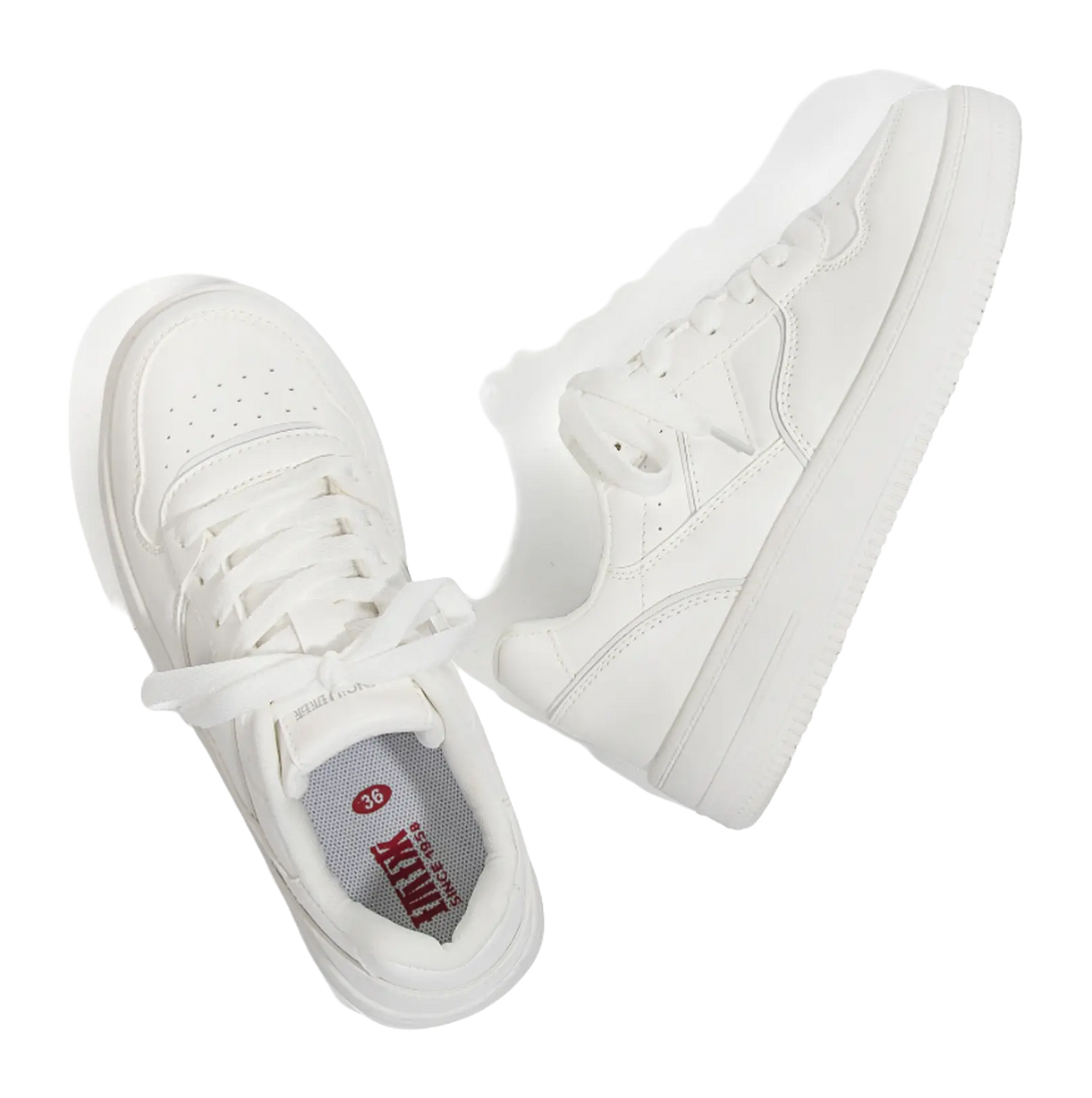 HUANQIU Coverage Height Increasing Breathability Low top Skateboard Shoes Women's 