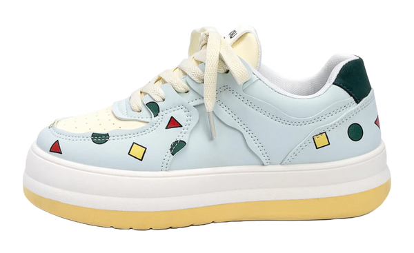 HUANQIU Coverage Lightweight Breathable Height Increasing Low top Skateboard Shoes Women's 