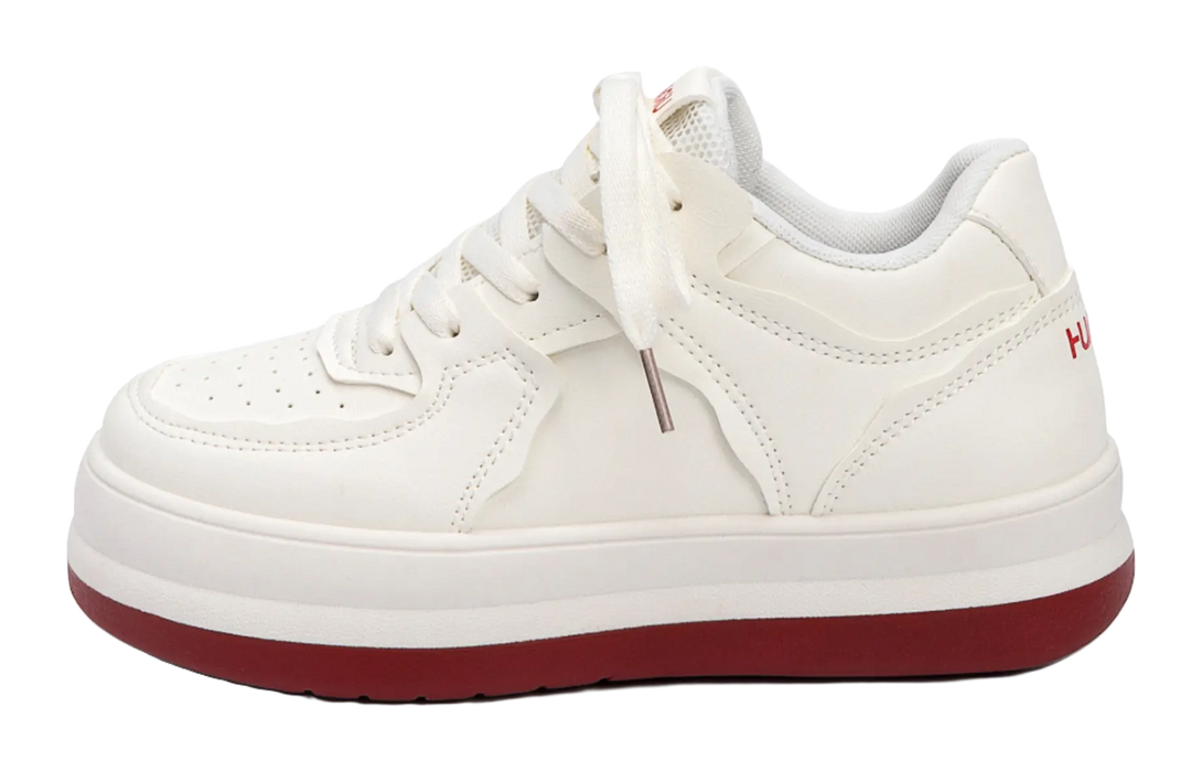 HUANQIU Coverage Lightweight Breathable Height Increasing Low top Skateboard Shoes Women's 