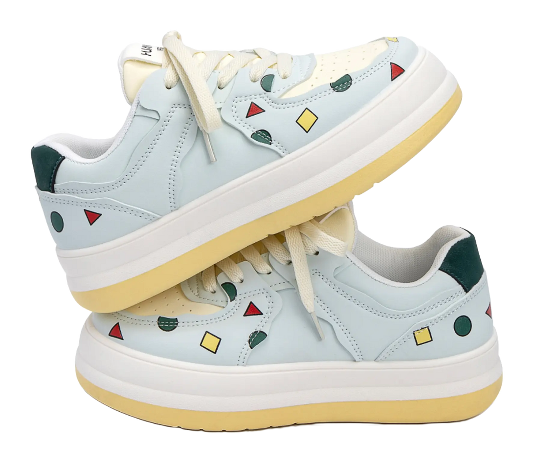 HUANQIU Coverage Lightweight Breathable Height Increasing Low top Skateboard Shoes Women's 