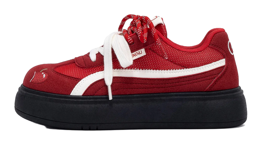 HUANQIU Coverage Lightweight Breathable Height Increasing Low top Skateboard Shoes Women's 