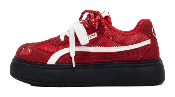 HUANQIU Coverage Lightweight Breathable Height Increasing Low top Skateboard Shoes Women's 