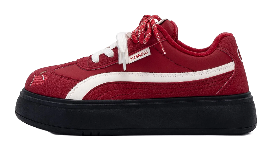 HUANQIU Coverage Lightweight Breathable Height Increasing Low top Skateboard Shoes Women's 