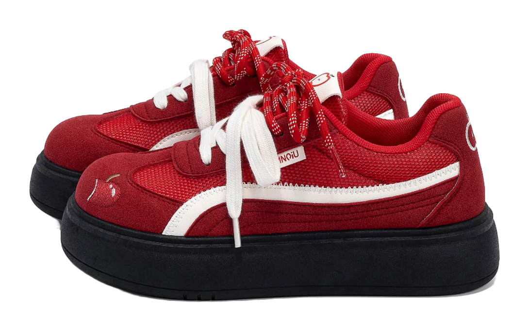 HUANQIU Coverage Lightweight Breathable Height Increasing Low top Skateboard Shoes Women's 