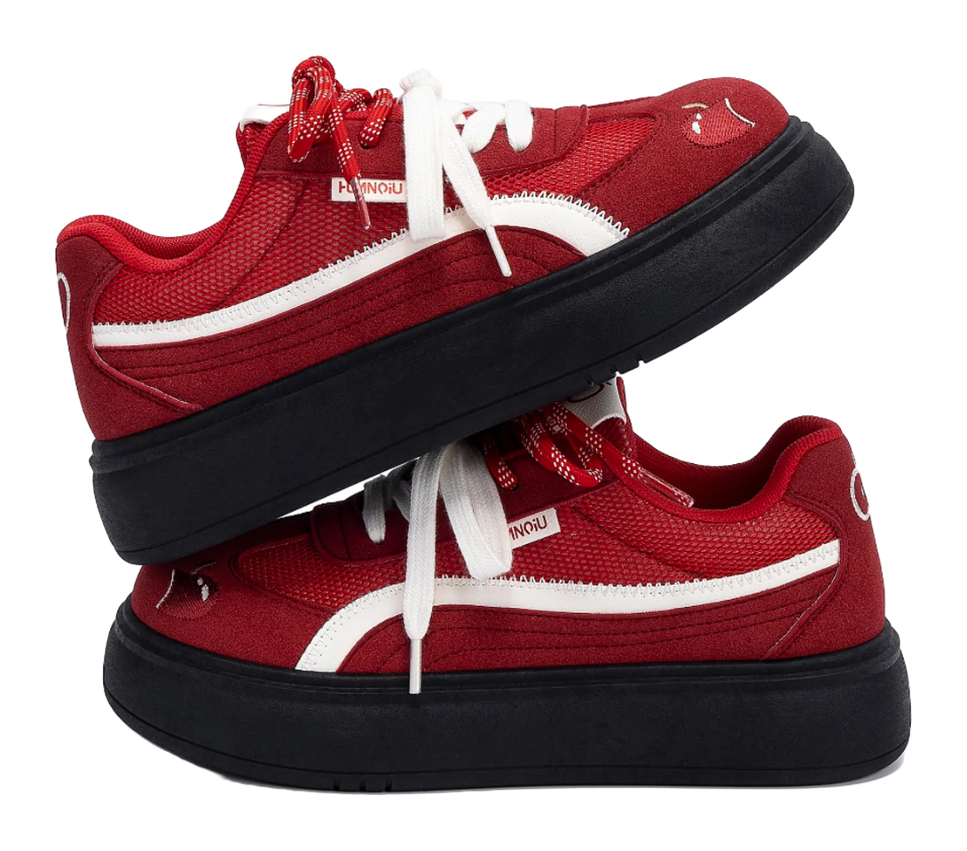 HUANQIU Coverage Lightweight Breathable Height Increasing Low top Skateboard Shoes Women's 