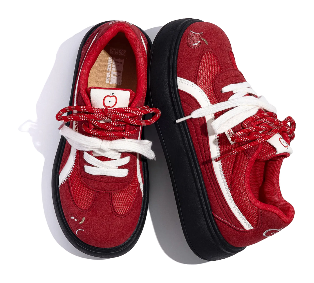 HUANQIU Coverage Lightweight Breathable Height Increasing Low top Skateboard Shoes Women's 