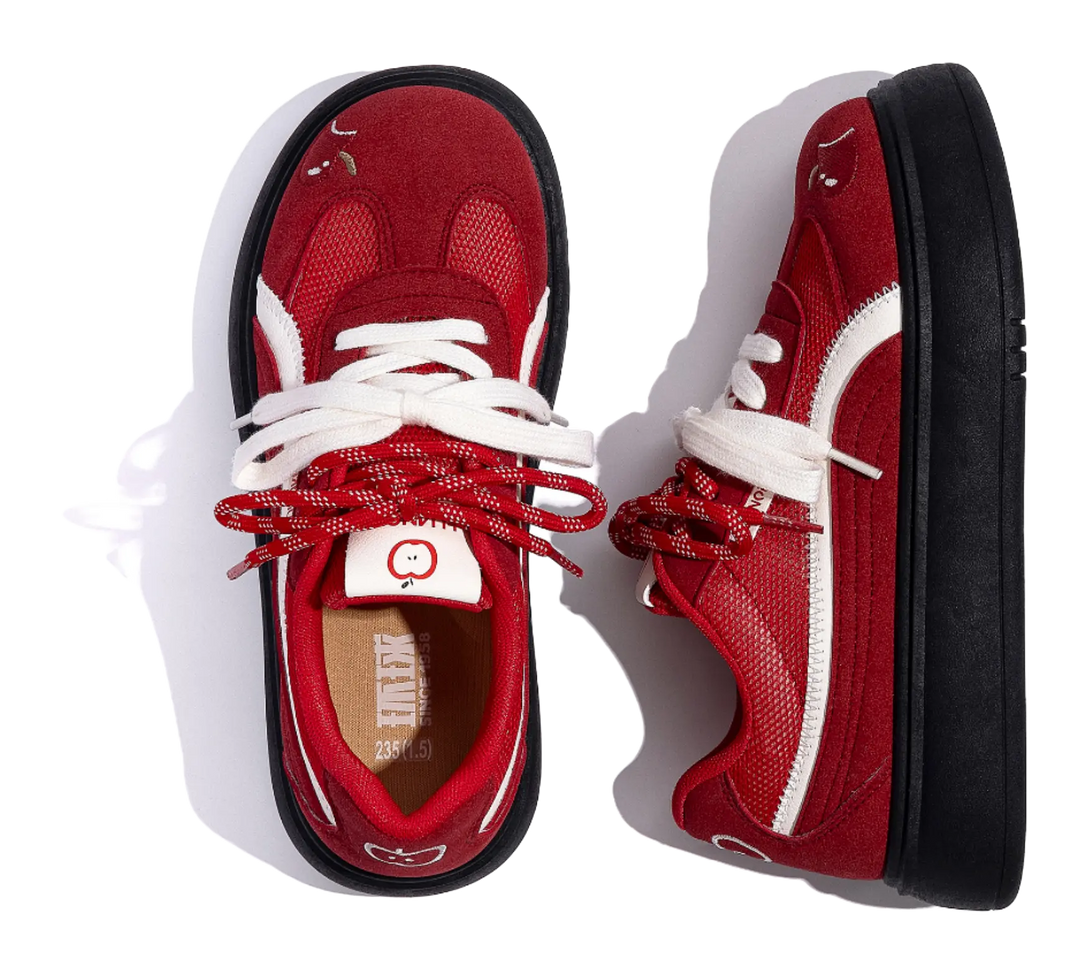 HUANQIU Coverage Lightweight Breathable Height Increasing Low top Skateboard Shoes Women's 