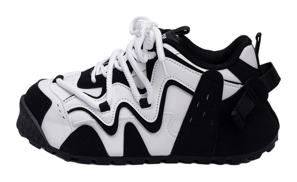 HUANQIU Coverage Lightweight Height Increasing Low top Casual Shoes Mens Black White 