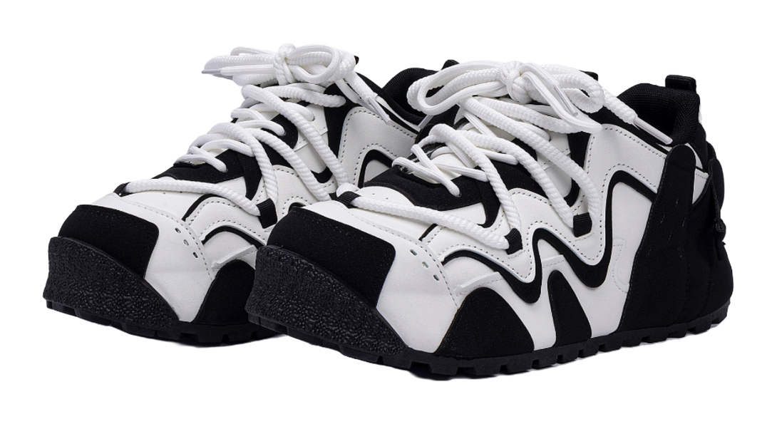 HUANQIU Coverage Lightweight Height Increasing Low top Casual Shoes Mens Black White 