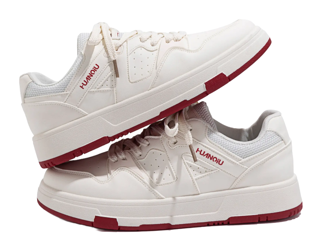 HUANQIU Coverage Lightweight Height Increasing Low top Skateboard Shoes Unisex 