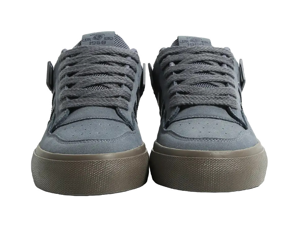 HUANQIU Coverage Slip Resistant Cushioning Abrasion Resistant Low top Skateboard Shoes Men's Blue 