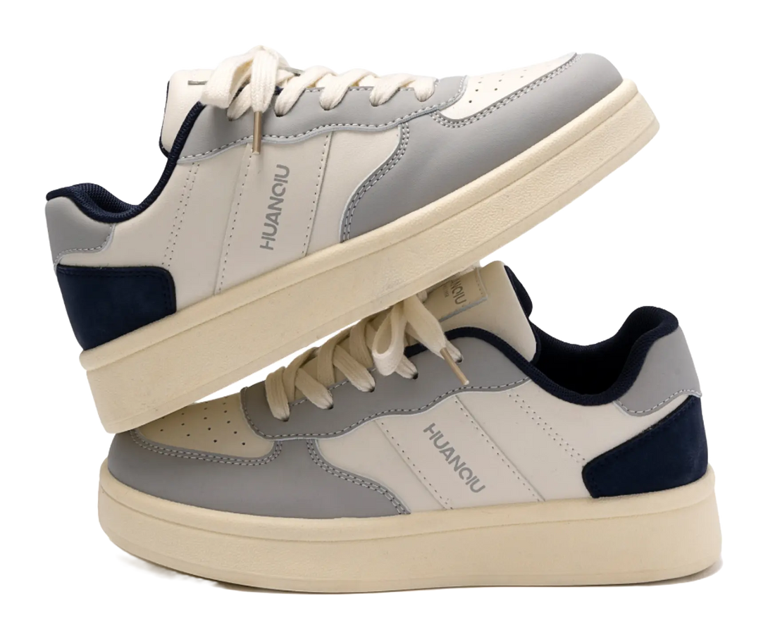 HUANQIU Coverage Slip Resistant Height Increasing Low top Skateboard Shoes Women's White Black 