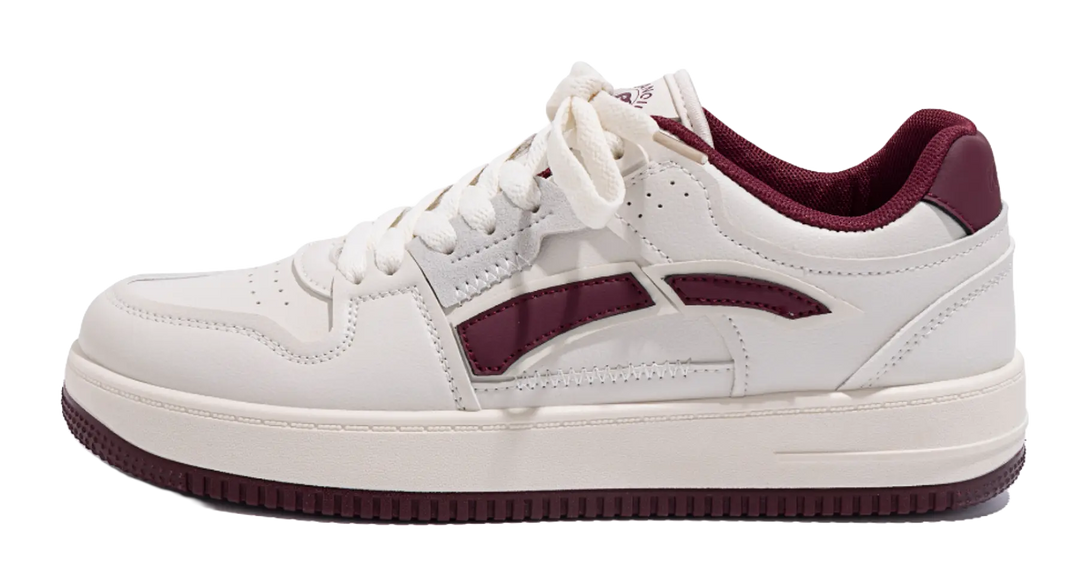 HUANQIU Coverage, Breathable, Height Increasing Low top Skateboard Shoes Men's White Black 